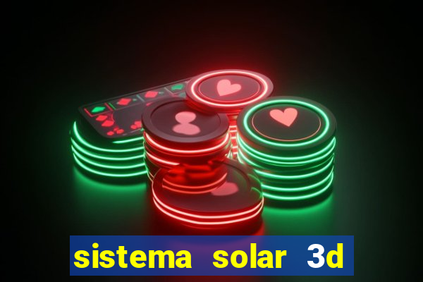 sistema solar 3d em movimento